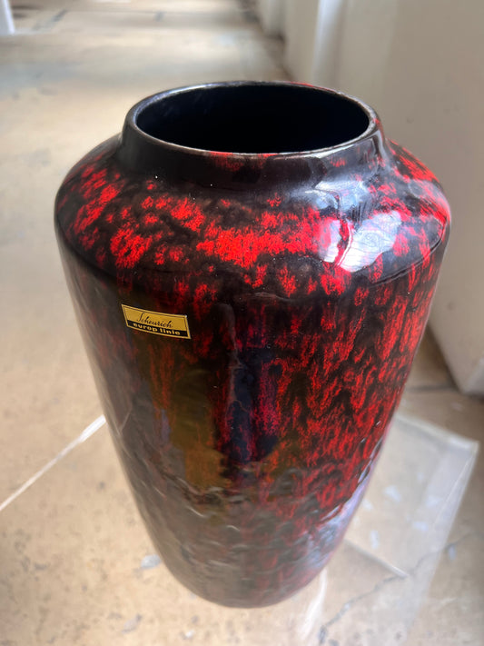Bodenvase Lava 517-38 rot von Scheurich West Germany