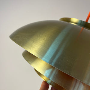 Lamellenlampe gold orange aus Dänemark