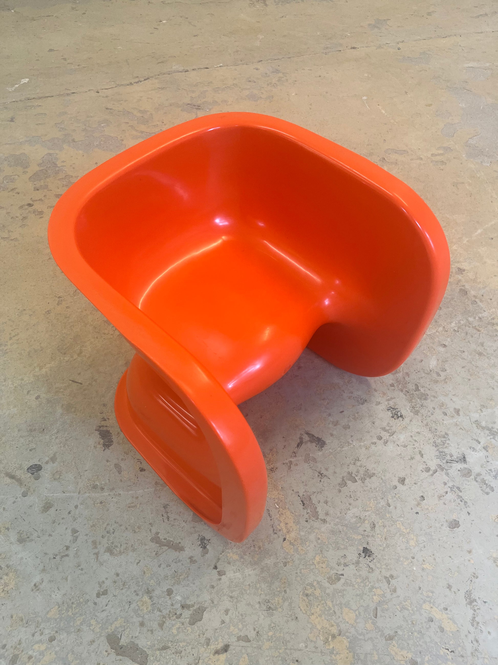 Multifunktionaler Kinderstuhl orange von Johannes Foersom & Peter Hiort Lorenzen für Cado