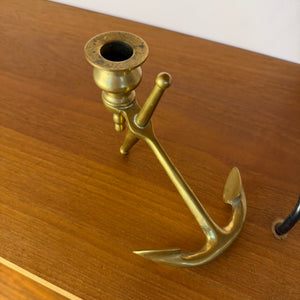 Kerzenständer Anker Messing aus Dänemark