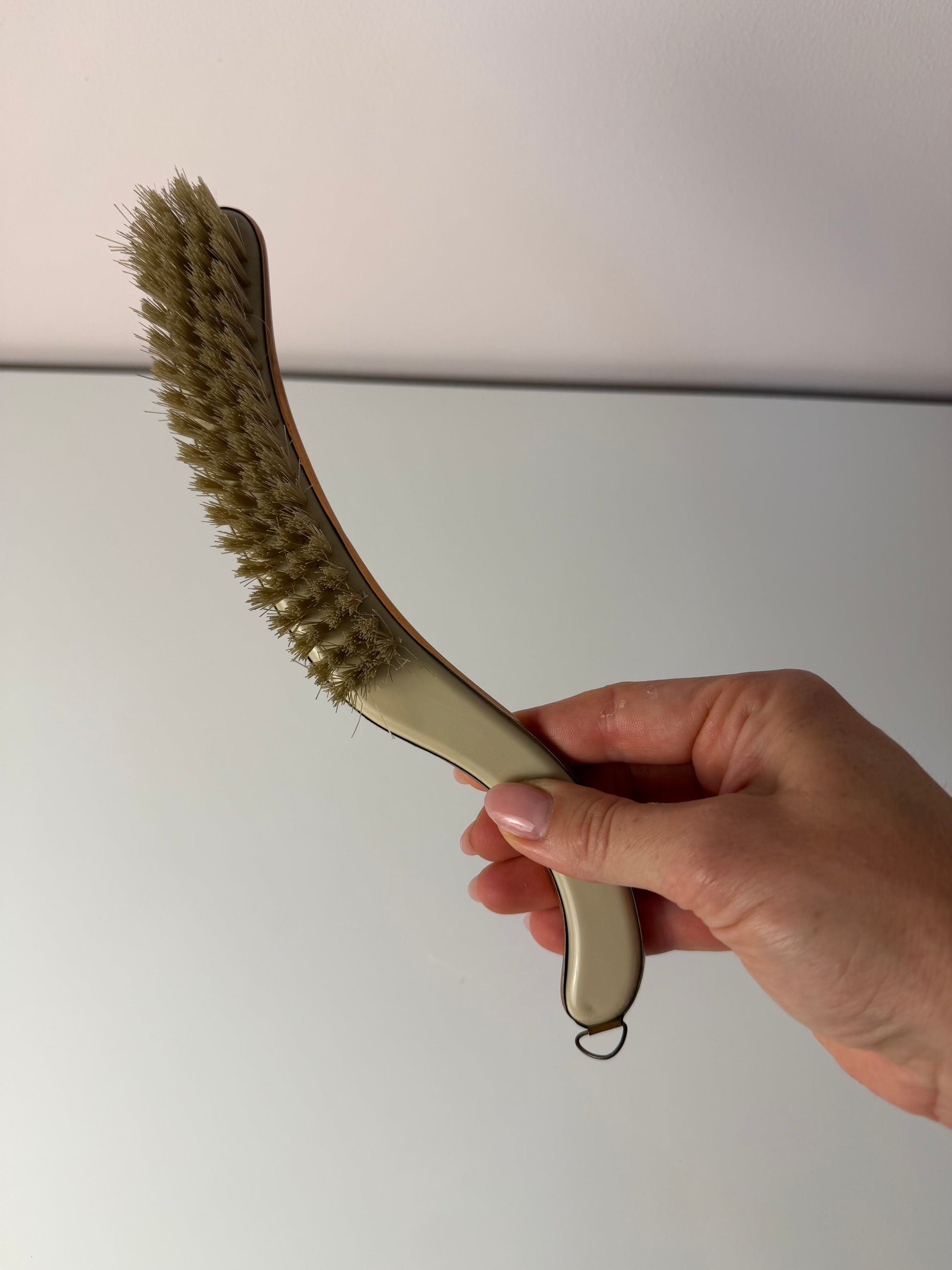 Handfeger mit Griff Kupferoptik