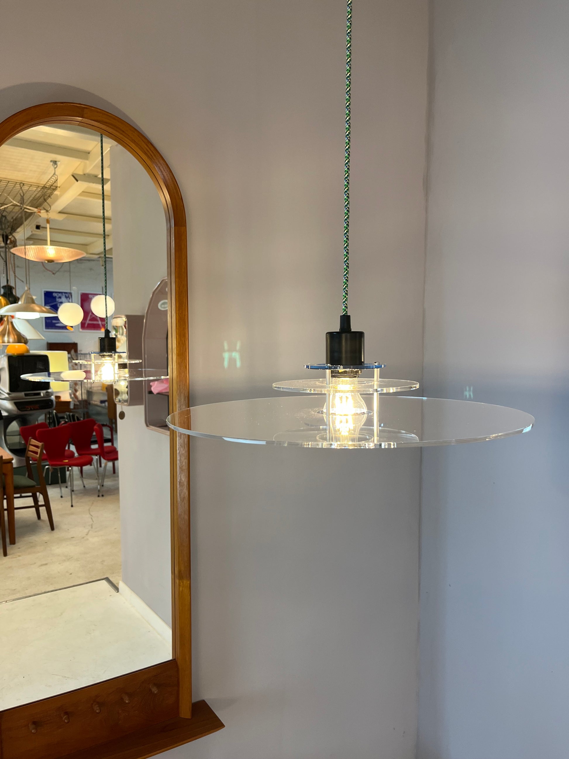 Hängelampe Space transparent Plexiglas von Design Light
