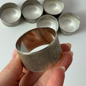 Set: 6x Serviettenring versilbert