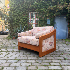 Schlafsessel / Gästebett Teak Textilstoff aus Dänemark
