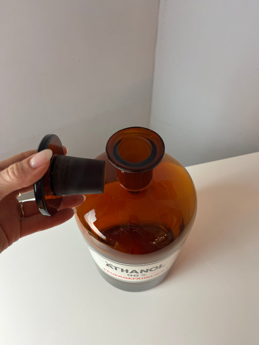 Apothekerglas Äthanol braun