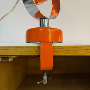 Klemmlampe / Wandlampe Combi Lux orange Chrom von Stanislav Indra für Lidokov Boskovice