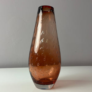 Vase orangebraun mit Einschlüssen