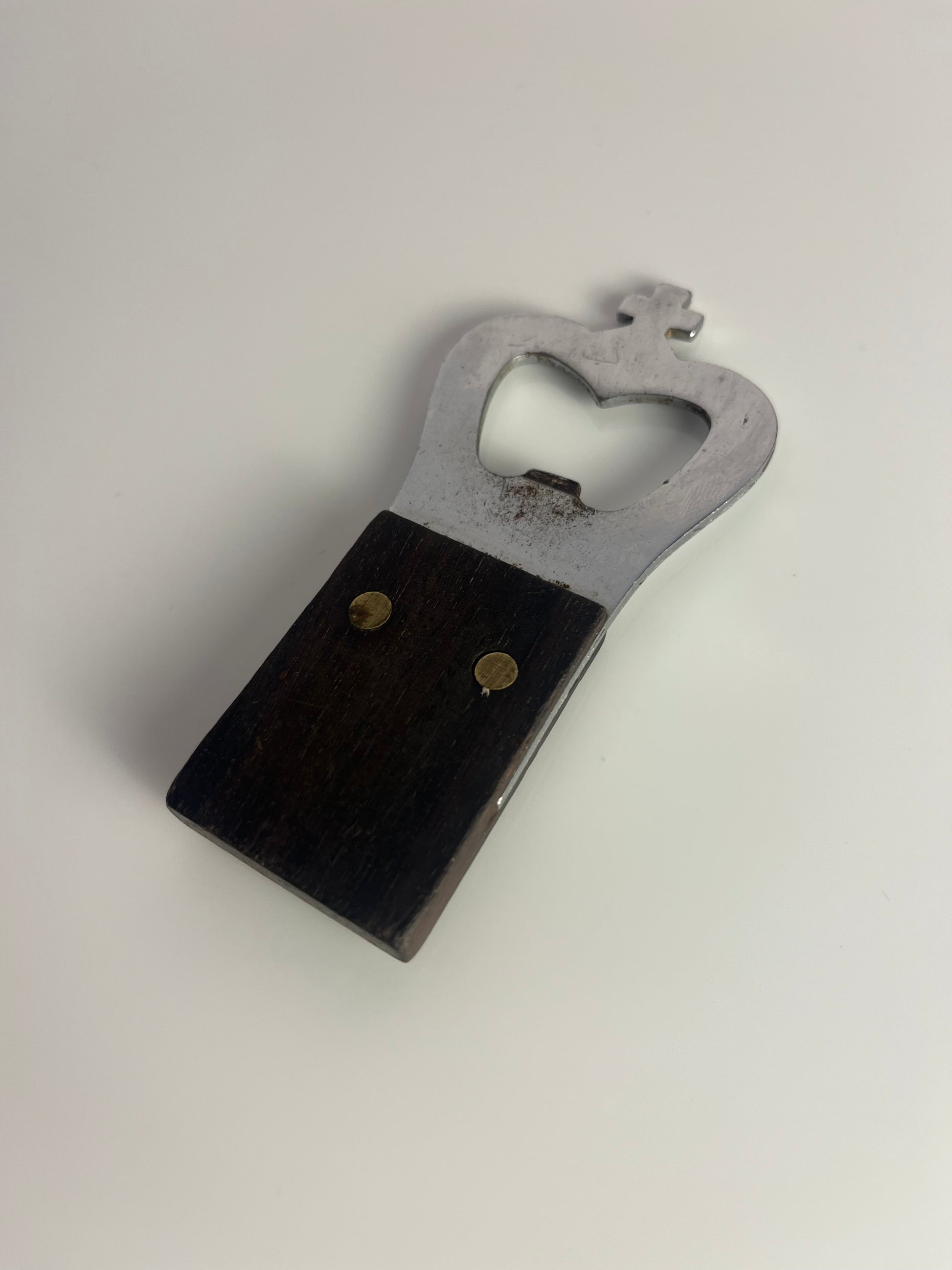 Flaschenöffner Teak mit Krone aus Dänemark