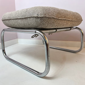 Hocker Halina beige Chrom von Hellerau