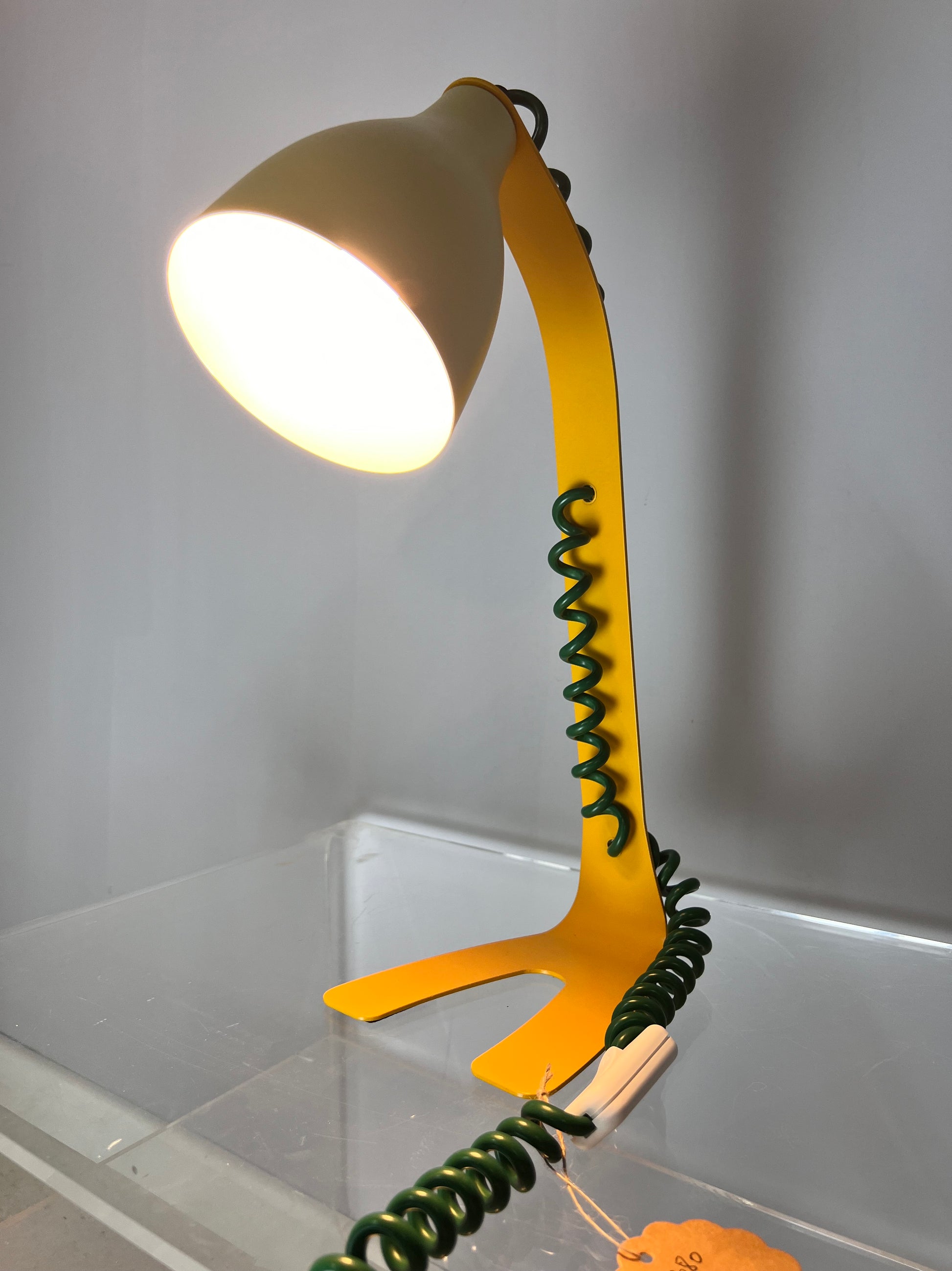 Tischlampe aus Dänemark Gelb