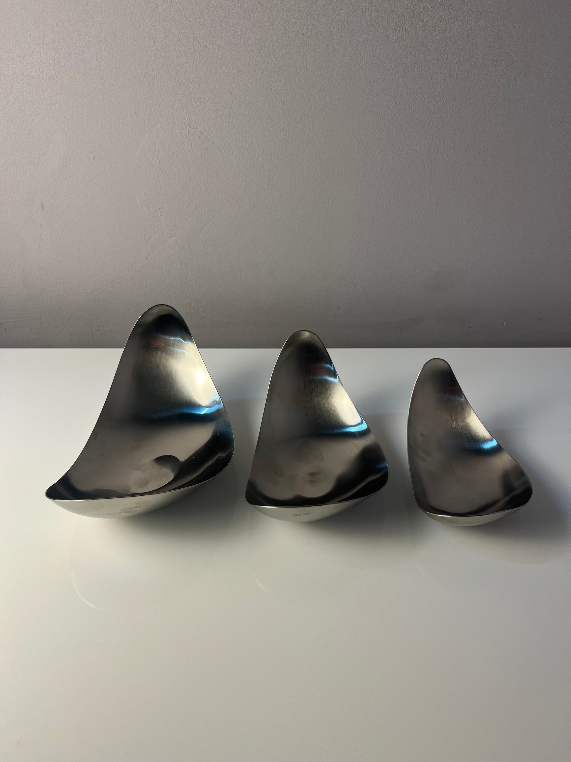 Set: Servierschalen Leaf von Helle Damkjær für Georg Jensen