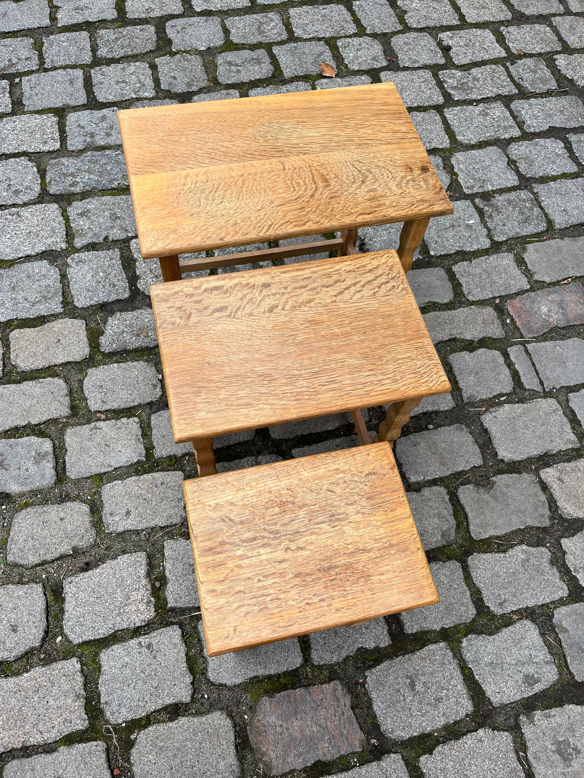 Satztische Eiche von Carl Eriksen für Cemo Möbel Odense