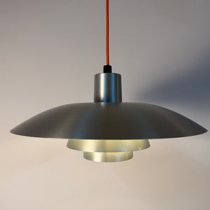 Lamellenlampe PH4/3 silber gebürstet von Poul Henningsen für Louis Poulsen