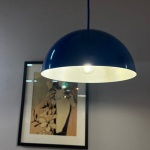 Hängelampe blau Metall