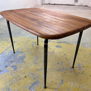Esstisch Teak mit Metallbeinen
