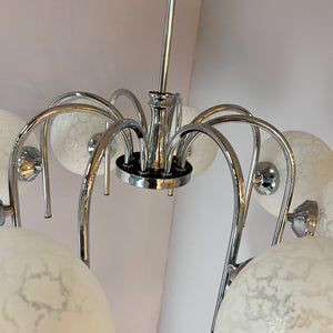 Kronleuchter mit 8 Kugeln von Richard Essig für Hustadt