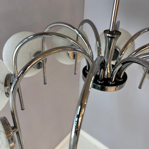 Kronleuchter mit 10 Kugeln von Richard Essig für Hustadt