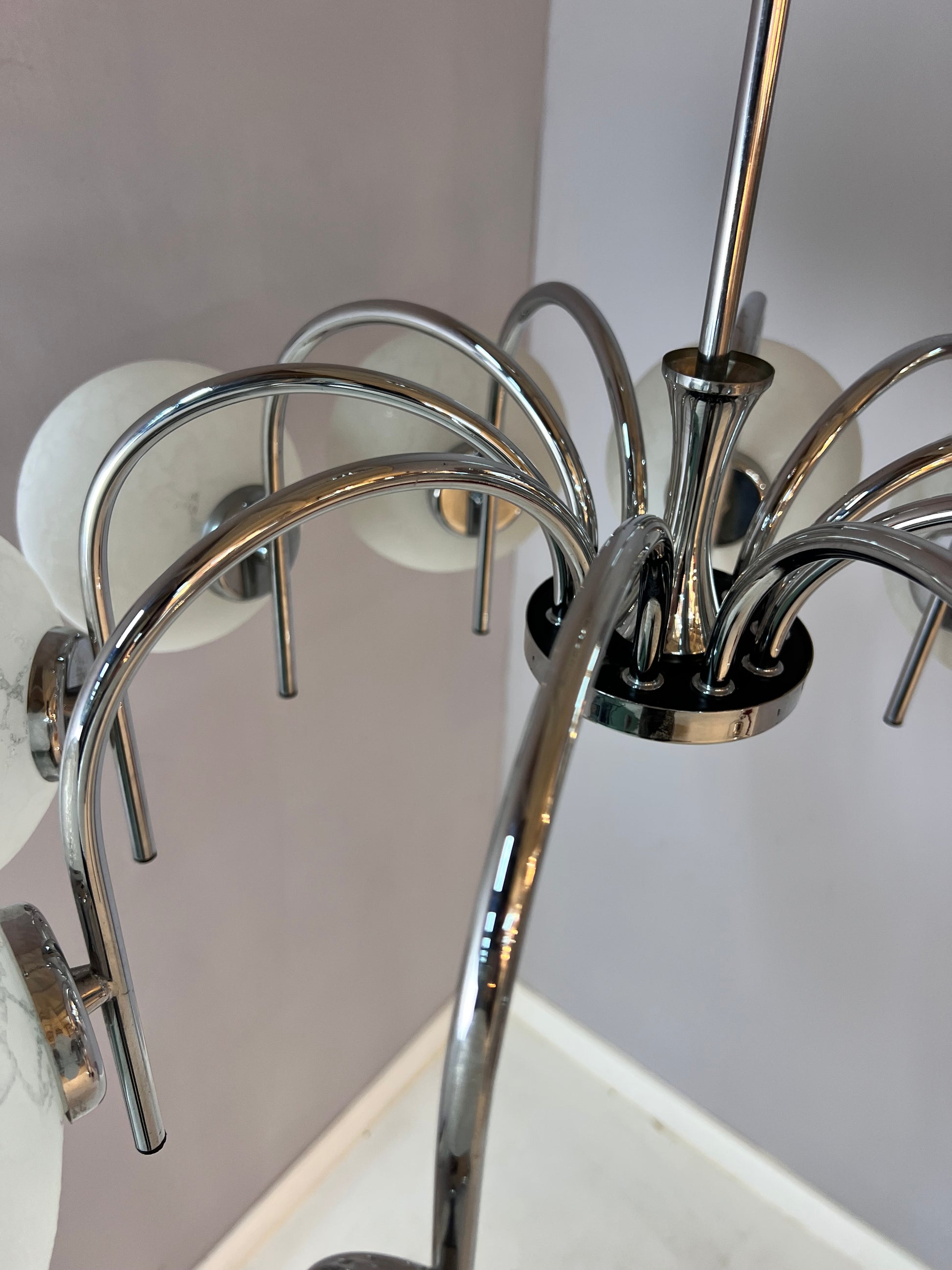 Kronleuchter mit 10 Kugeln von Richard Essig für Hustadt