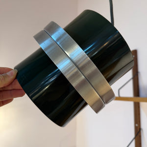 Hängelampe grün silber aus Dänemark