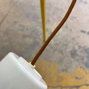 Hängelampe weiß Glas von Sidse Werner für Holmegaard