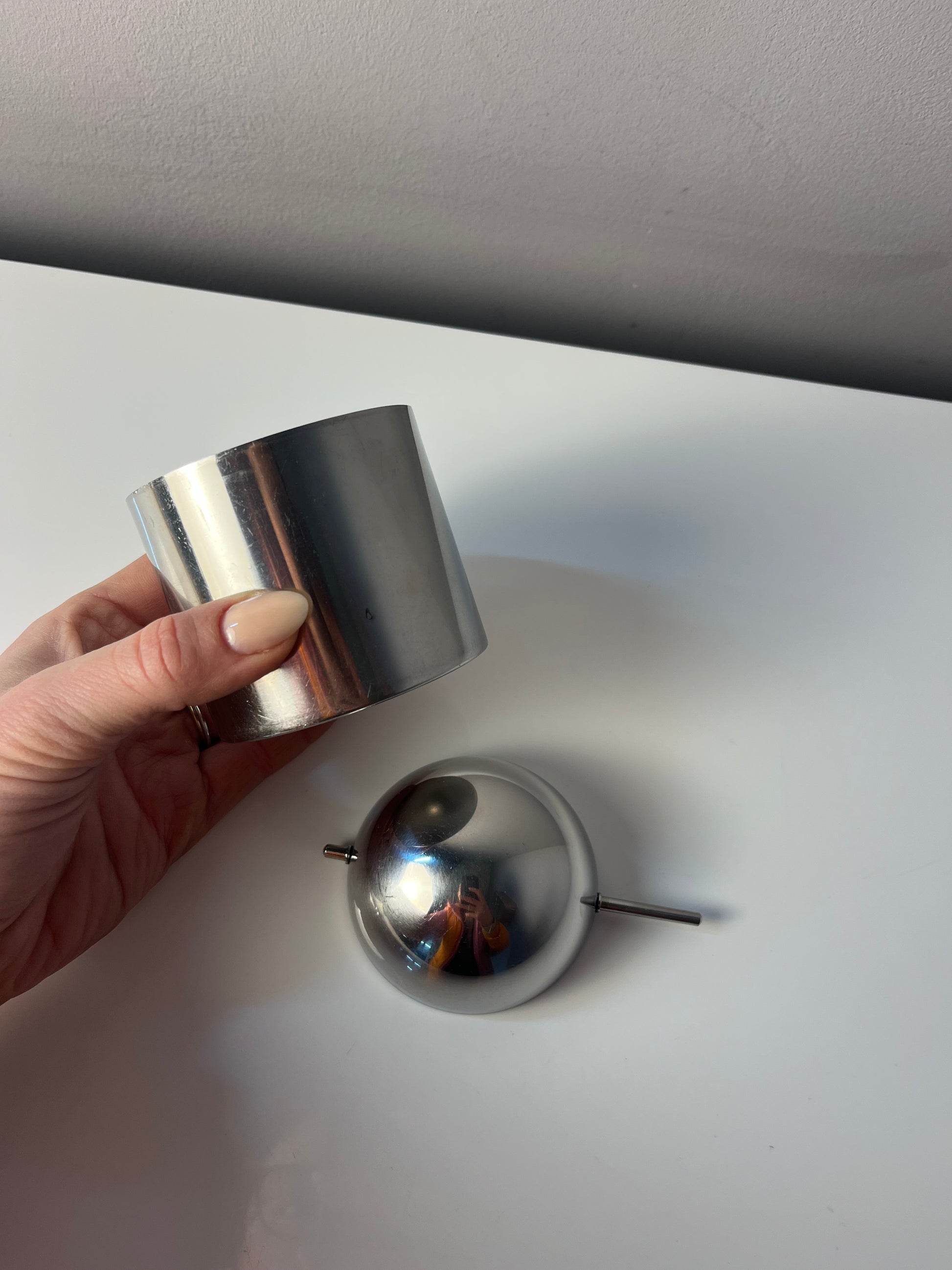 Aschenbecher Edelstahl von Arne Jacobsen für Stelton