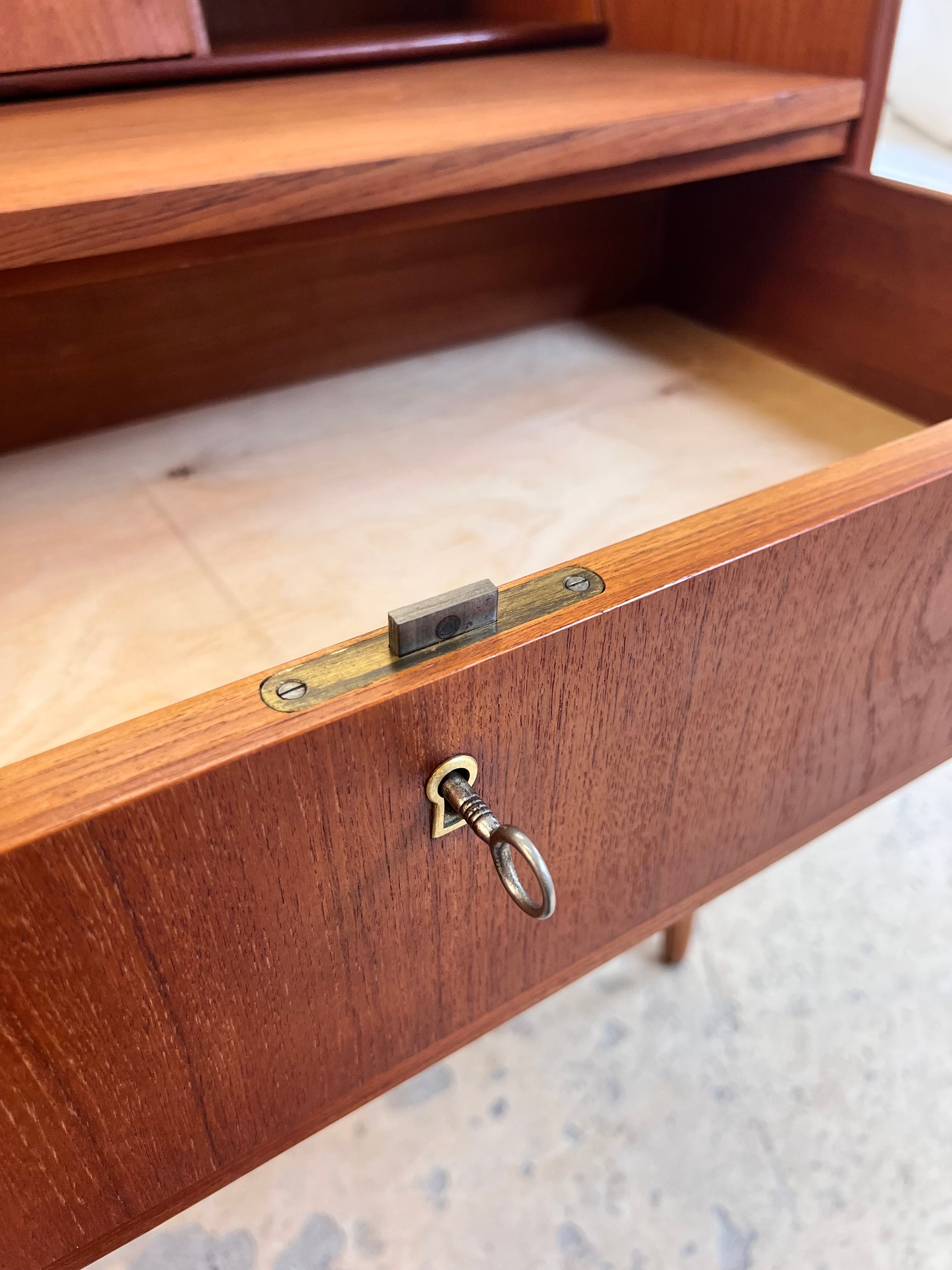 Sekretär Teak aus Dänemark
