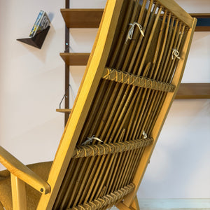 Schaukelstuhl mit original Polster von Selman Selmanagić für Hellerau