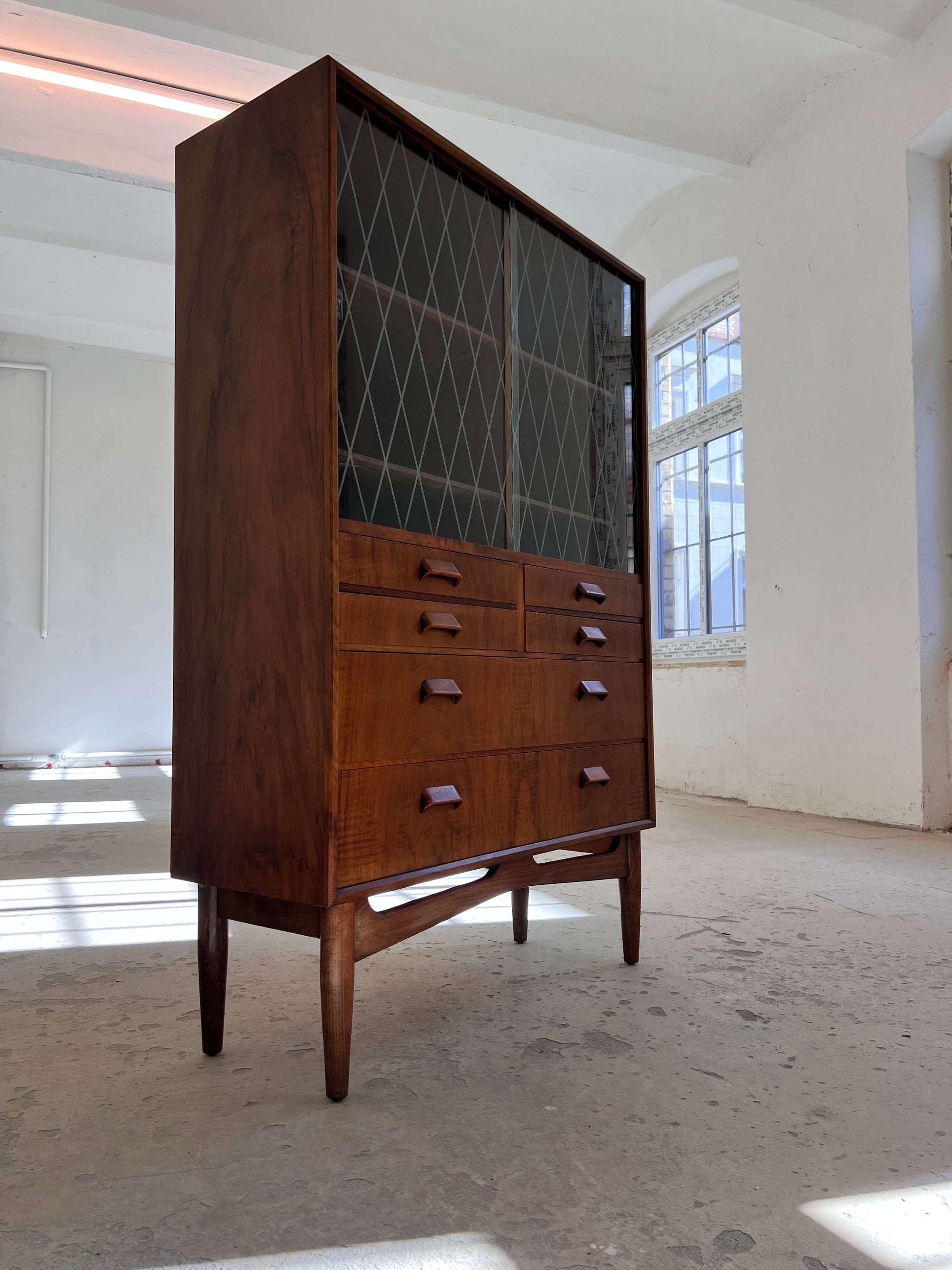 Vitrinenschrank Teak aus Dänemark