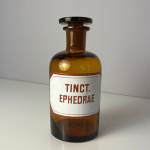 Apothekerglas Tinct. Ephedrae braun
