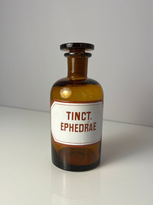 Apothekerglas Tinct. Ephedrae braun