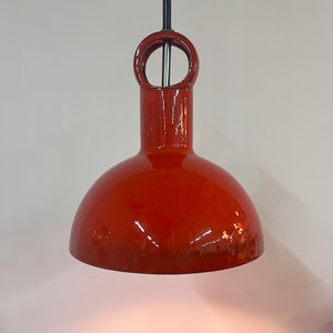Hängelampe rot Keramik