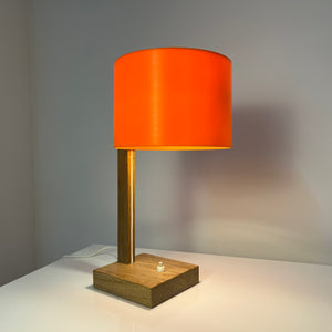Schreibtischlampe orange Eiche von Luxus Vittsjö