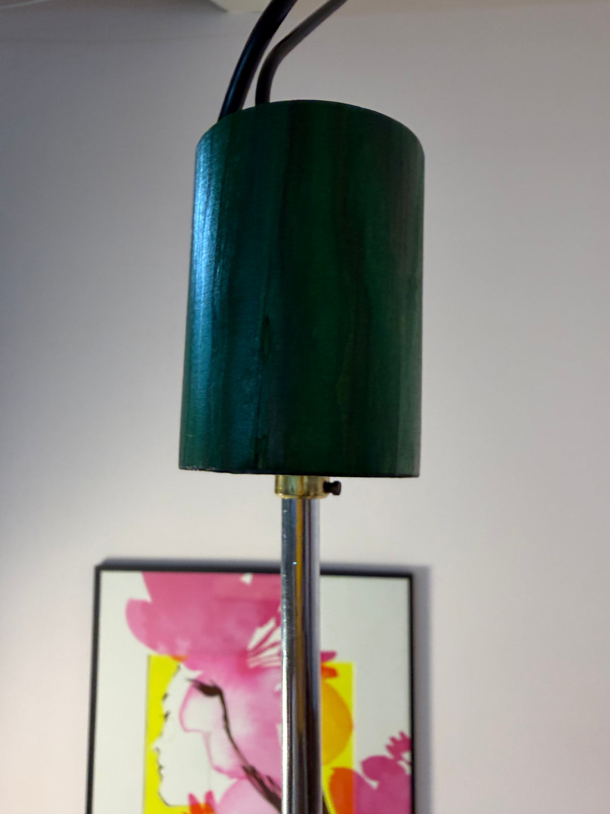 Kronleuchter grün Opalglas