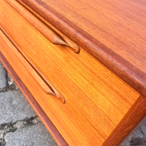 Lowboard Teak auf Hairpinlegs von rt Möbel