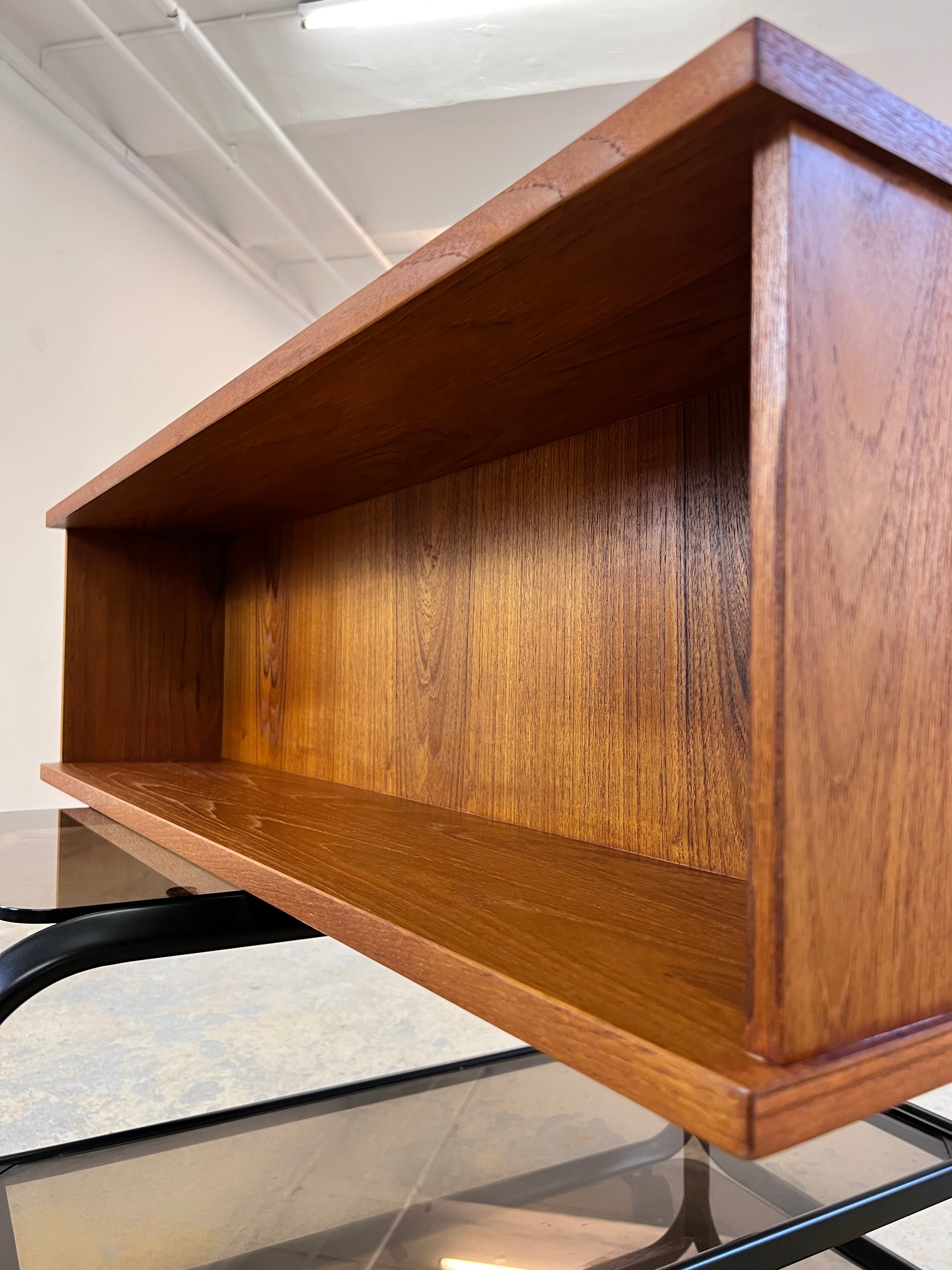 Schmales Regal Modul Teak