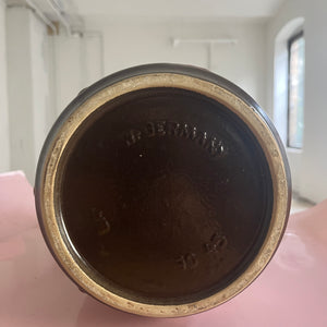 Bodenvase 70-45 braun weiß von Bay Keramik West Germany
