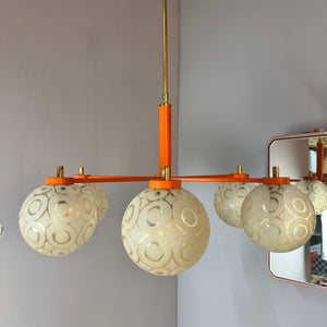 Kronleuchter orange creme
