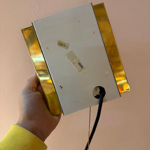 Wandlampe Eisglas Messing von Doria