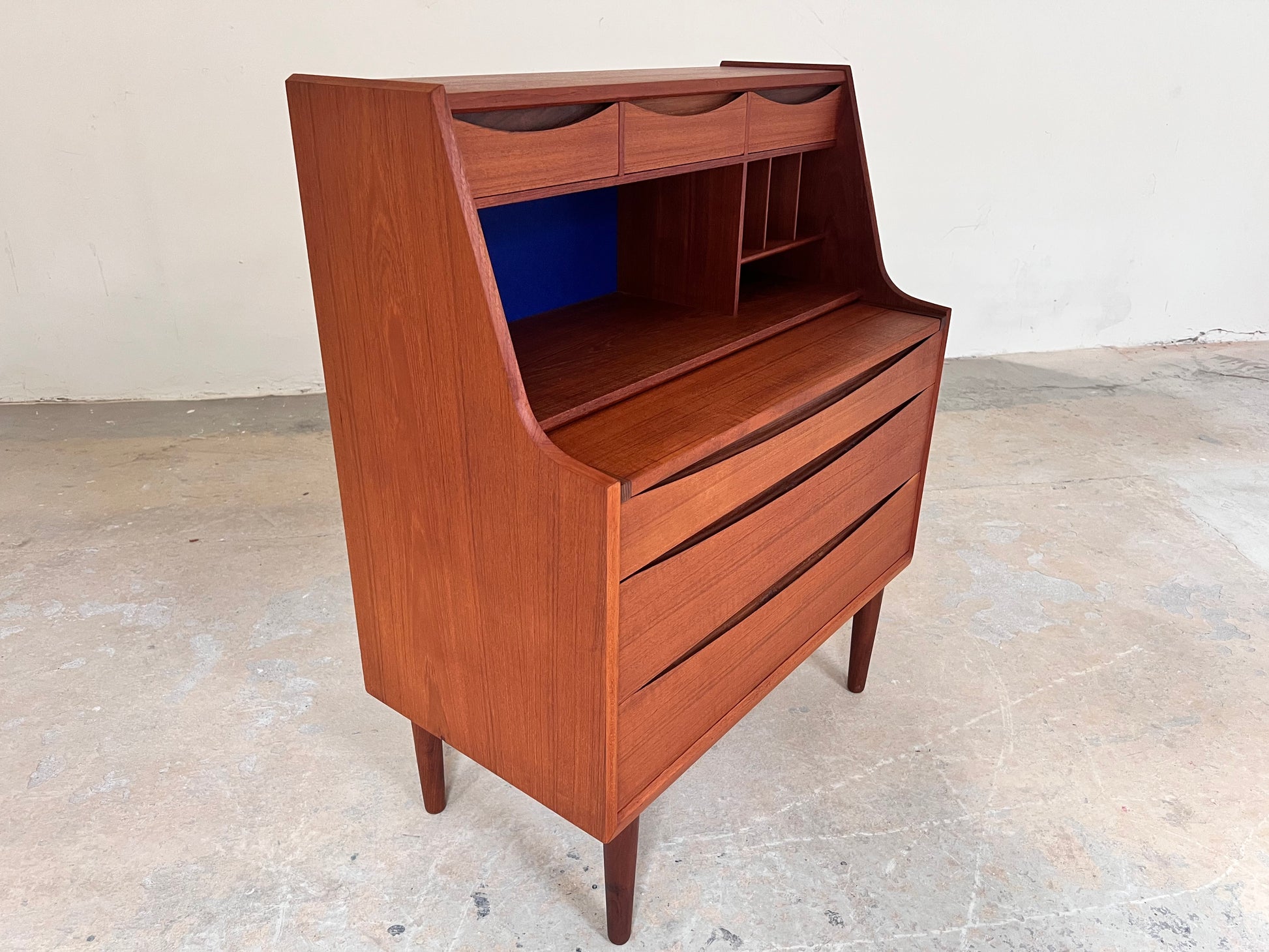 Sekretär Teak mit Schminktisch & Spiegel aus Dänemark