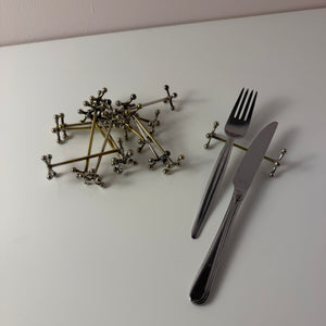 Set: 13x Besteckablage versilbert