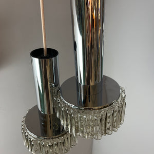 Pendelleuchte Modell P105 Rauchglas Chrom von STAFF