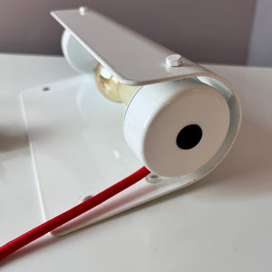Wandlampe 6/01 weiß mit Schalterkabel von Lampas