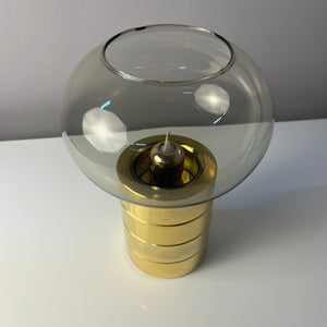 Kerzenständer Messing Rauchglas von FÖHL