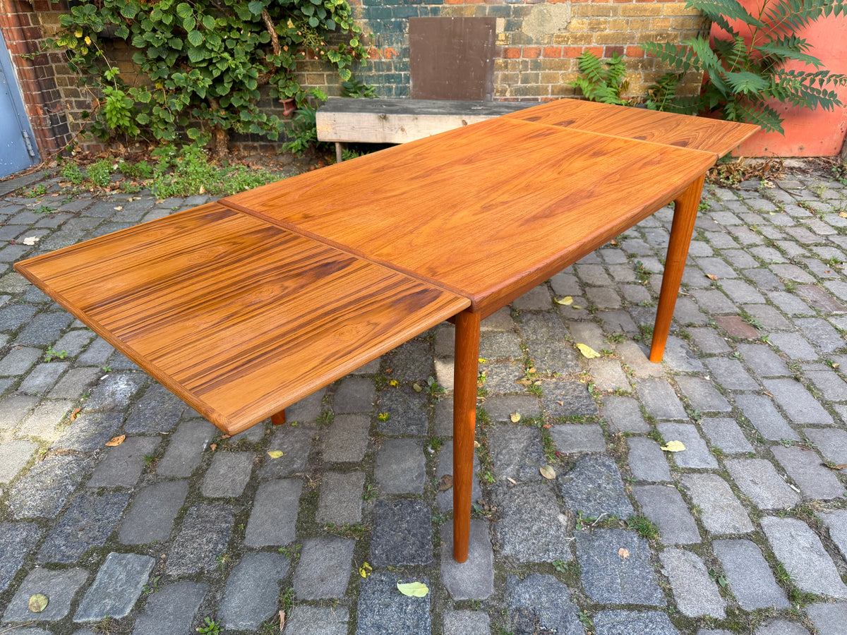 Ausziehbarer Esstisch Teak von Grete Jalk für Glostrup
