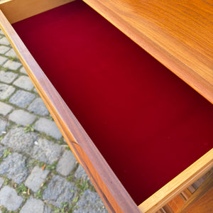 Highboard Teak mit Vitrine & Minibar aus Dänemark