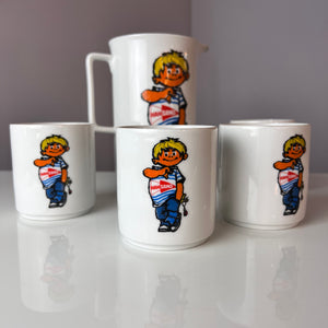Set: 4 Becher & 1 Kanne Hansano von Schirnding Bavaria