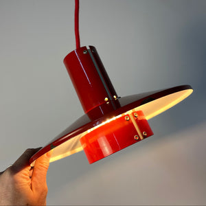 Lamellenlampe Flipper rot von Mogens Davidsen für von SC Sørensen