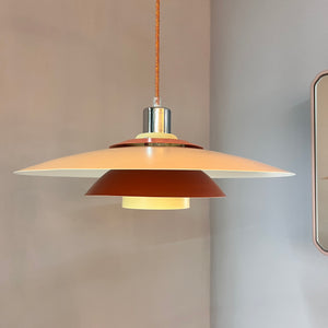 Lamellenlampe neu lackiert peach