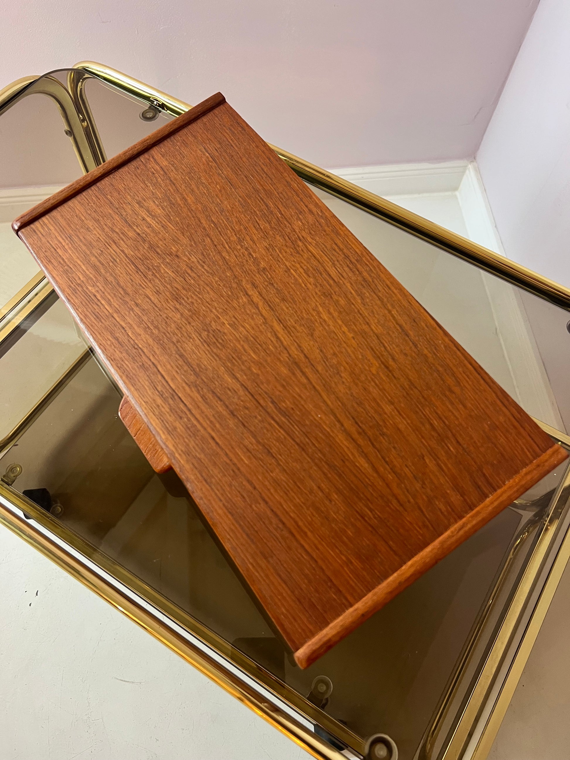 Wandregal Schublade Teak