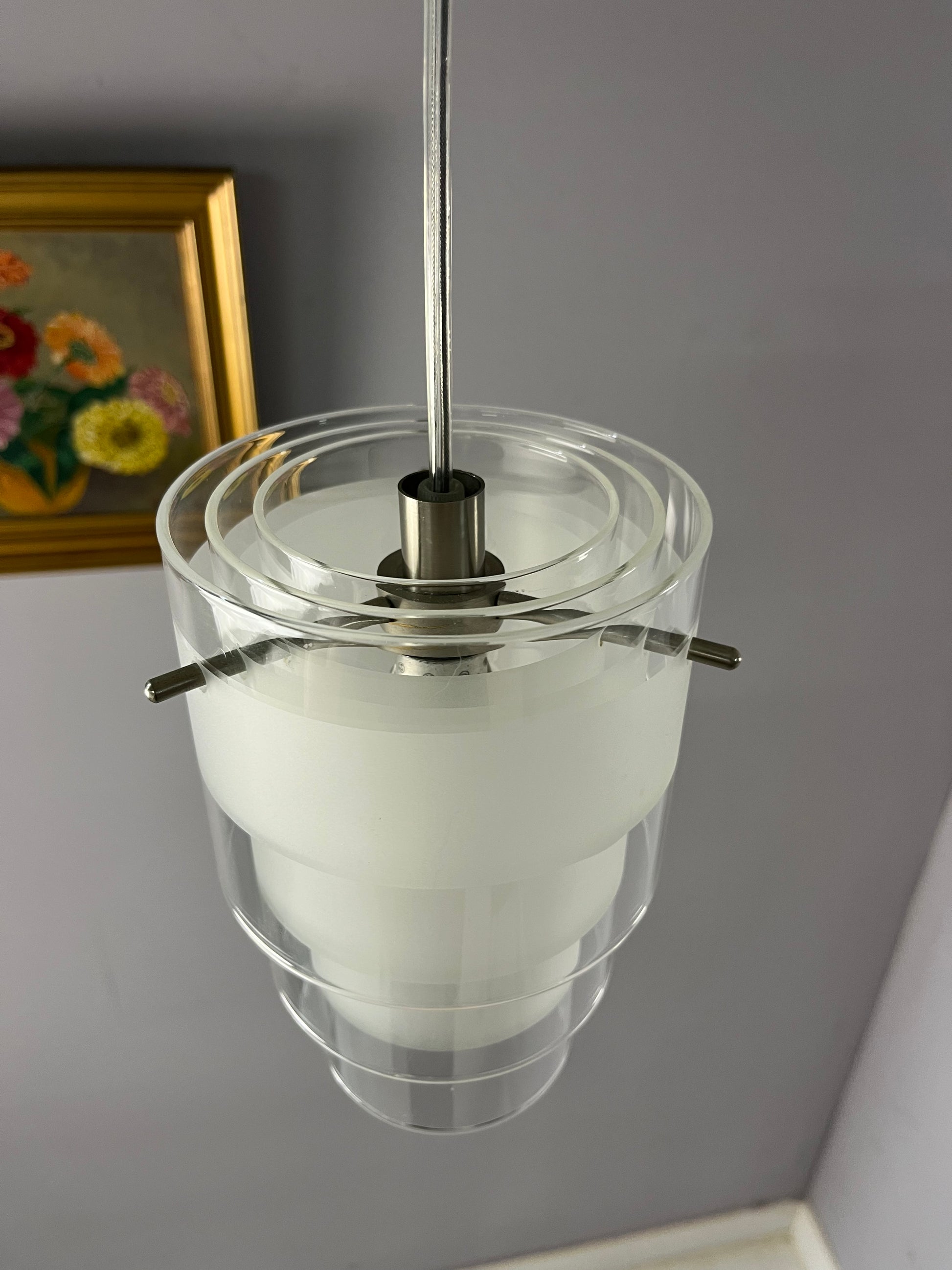 Lamellenlampe Eiszapfen weiß Glas von Markslöjd Sweden